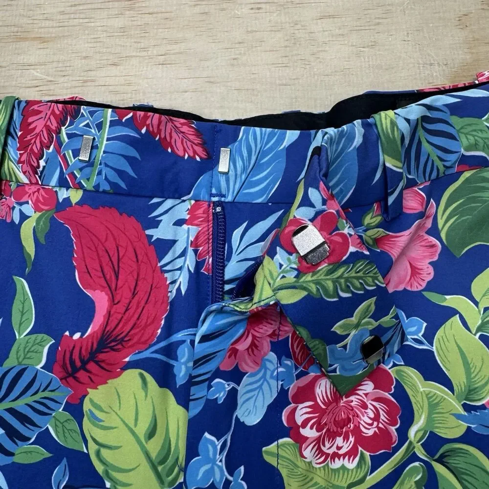 NEW RLX Ralph Lauren Classic Fit Water Repellent Floral Golf Shorts sz 36